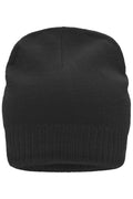 James & Nicholson Strickmütze mit Fleece Einsatz black