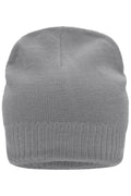 James & Nicholson Strickmütze mit Fleece Einsatz light-grey-melange