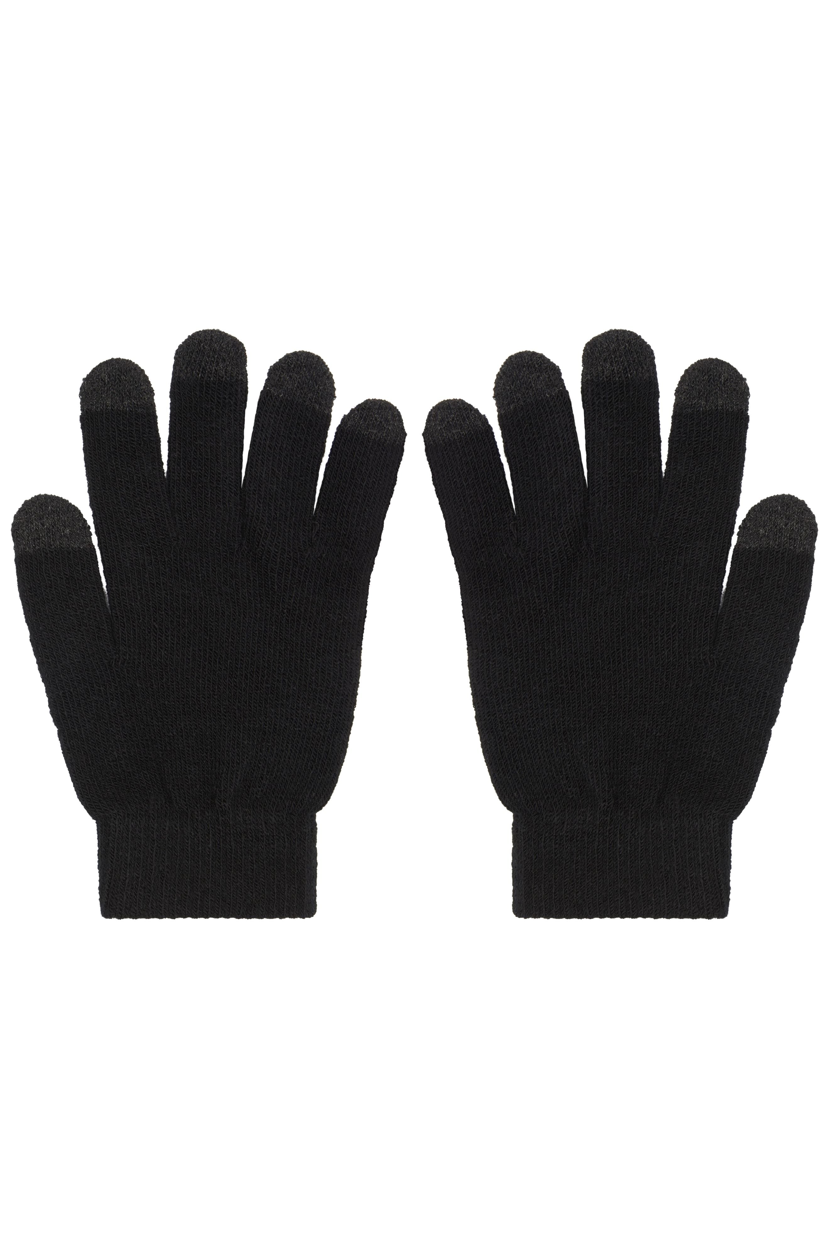 James & Nicholson Funktionale Microfleece Handschuhe black