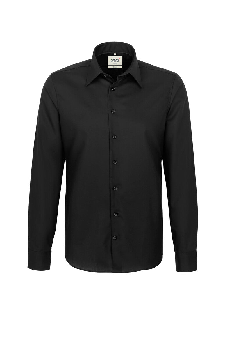 HAKRO Hemd Business Regular schwarz