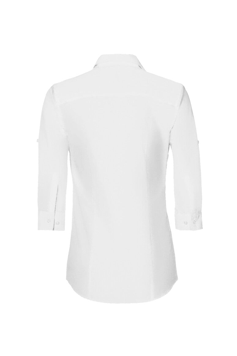 HAKRO 3/4-Arm-Vario Bluse Mikralinar® weiß