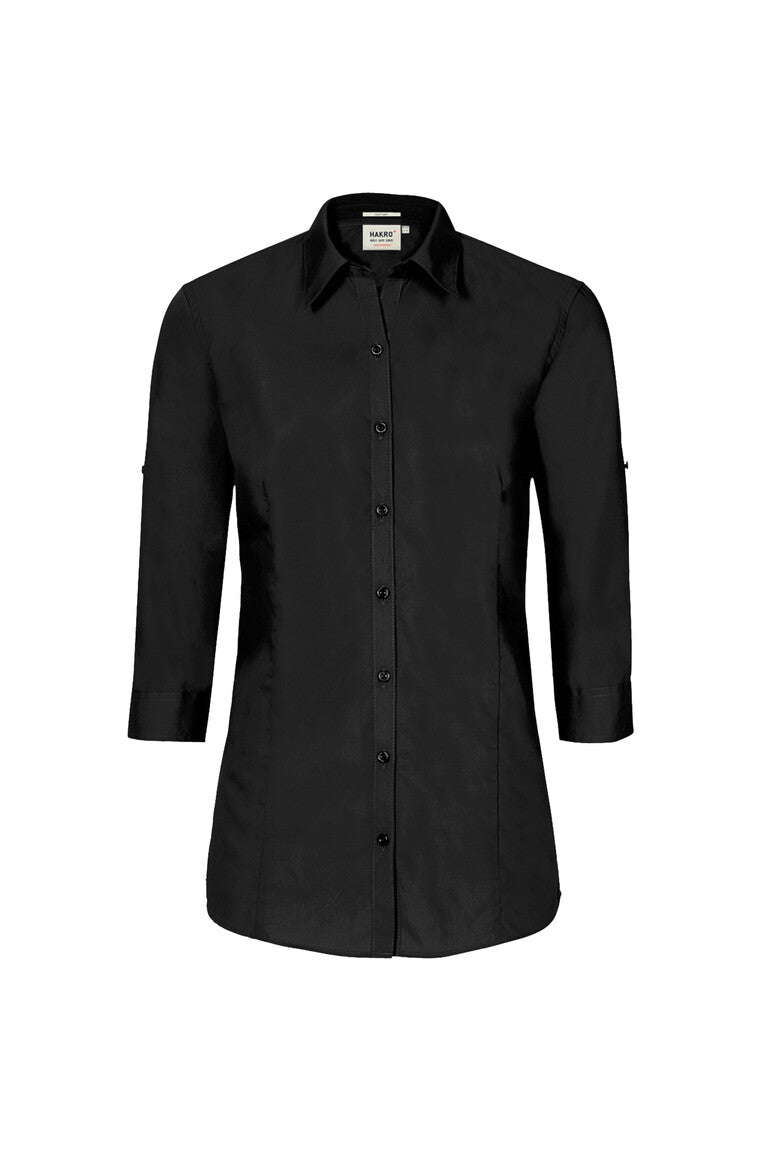 HAKRO 3/4-Arm-Vario Bluse Mikralinar® schwarz