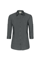 HAKRO 3/4-Arm-Vario Bluse Mikralinar® anthrazit