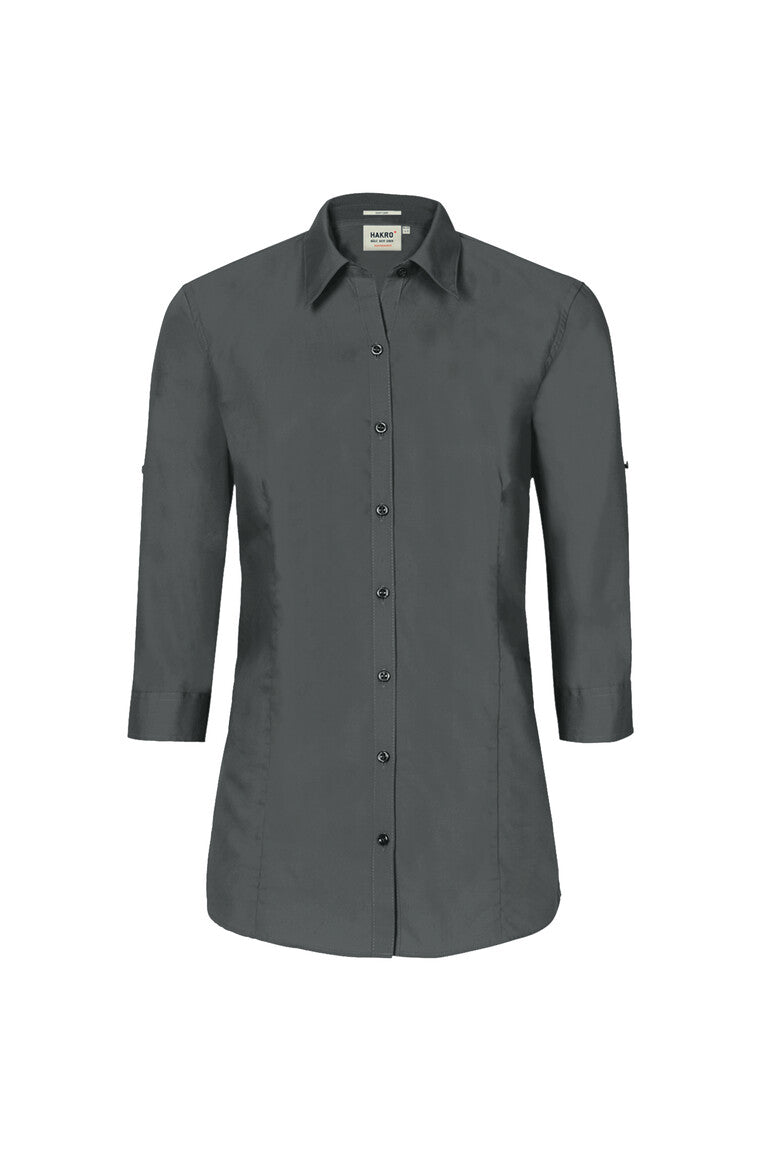 HAKRO 3/4-Arm-Vario Bluse Mikralinar® anthrazit