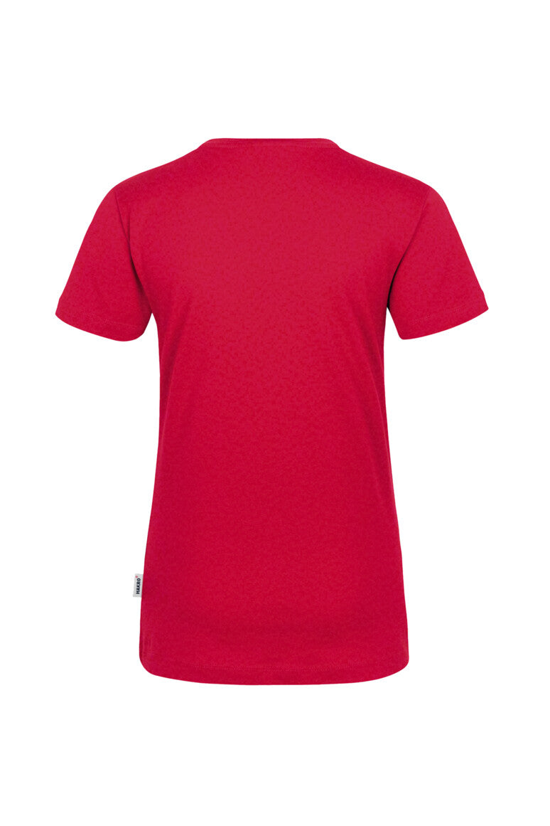 HAKRO Damen V-Shirt Classic rot