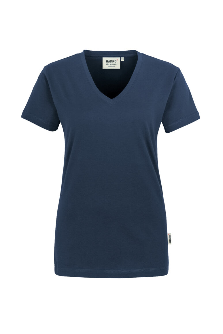 HAKRO Damen V-Shirt Classic marine