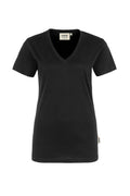 HAKRO Damen V-Shirt Classic schwarz
