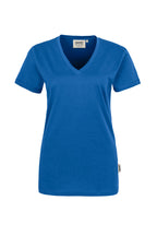 HAKRO Damen V-Shirt Classic royalblau