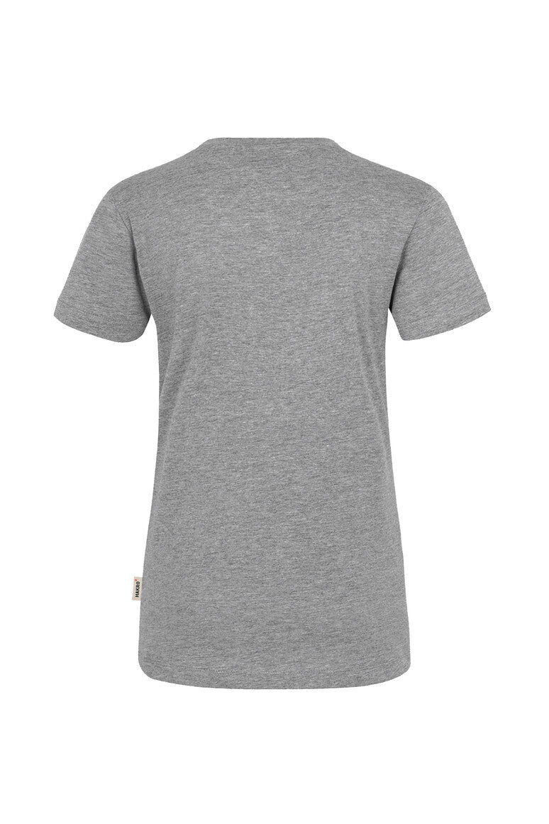 HAKRO Damen V-Shirt Classic grau meliert