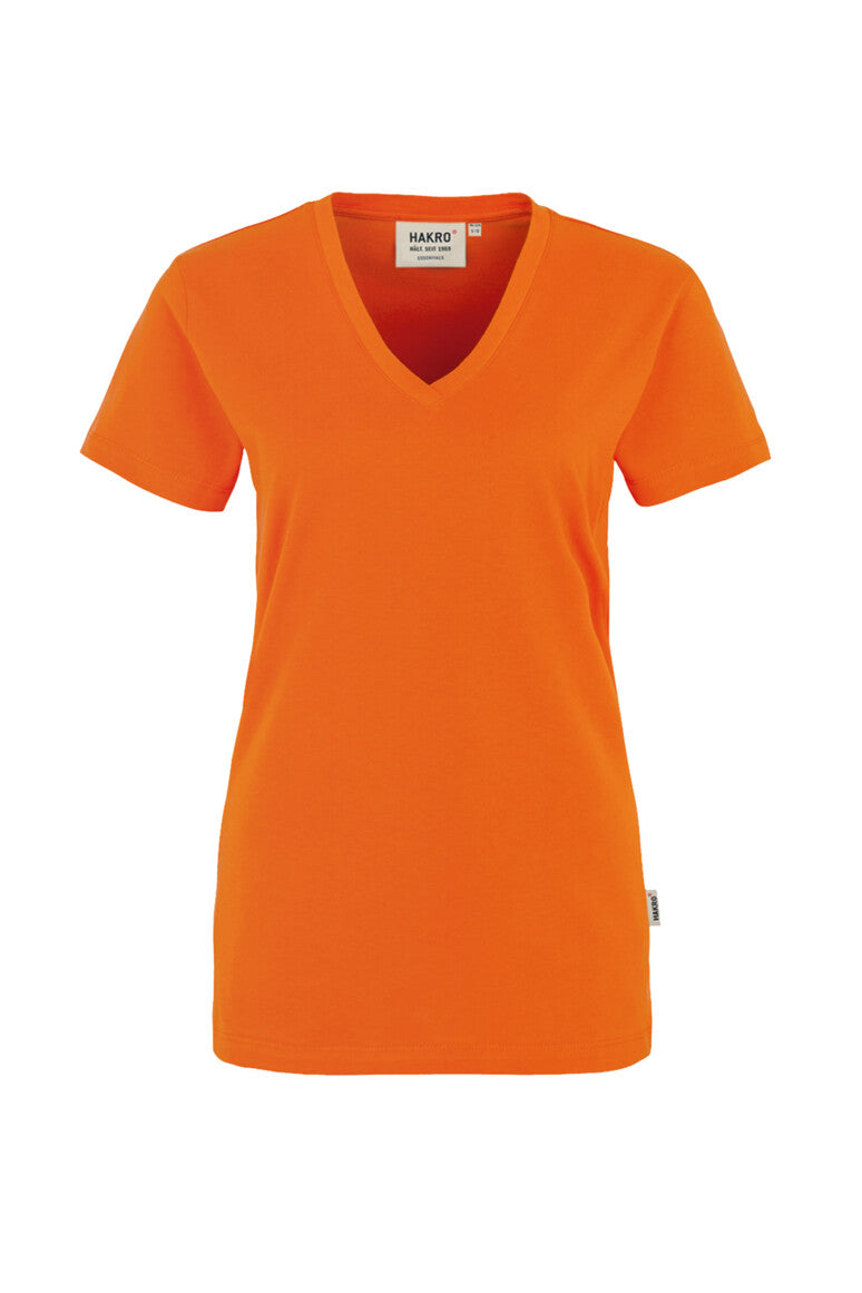 HAKRO Damen V-Shirt Classic orange