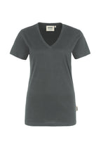 HAKRO Damen V-Shirt Classic anthrazit
