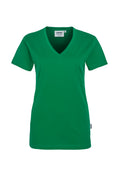 HAKRO Damen V-Shirt Classic kellygrün