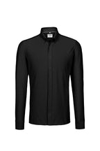 HAKRO Hemd Natural Stretch Regular schwarz