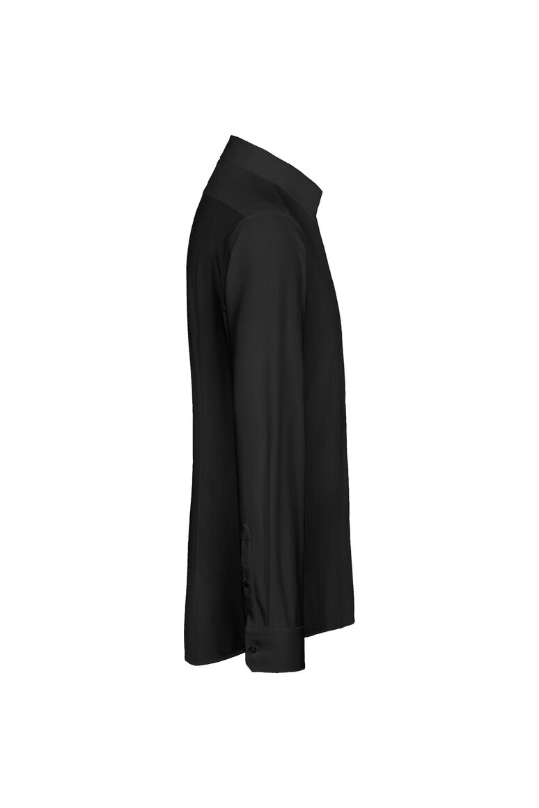 HAKRO Hemd Natural Stretch Regular schwarz