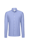 HAKRO Hemd Natural Stretch Regular ozeanblau