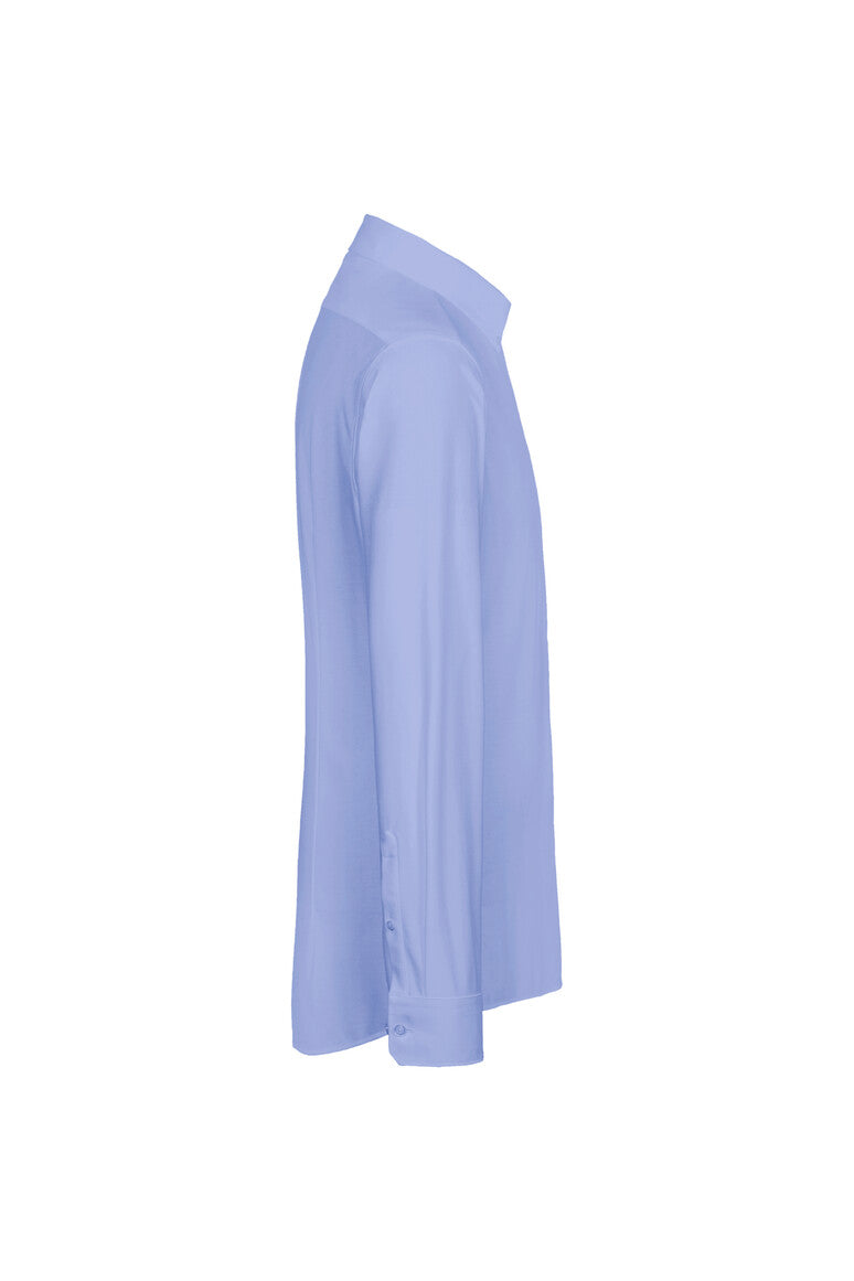 HAKRO Hemd Natural Stretch Regular ozeanblau