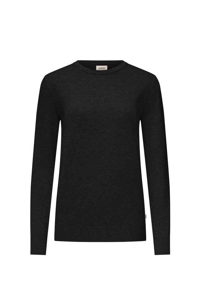 HAKRO Damen Pullover Premium-Baumwolle schwarz