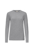 HAKRO Damen Pullover Premium-Baumwolle grau meliert