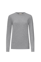 HAKRO Damen Pullover Premium-Baumwolle grau meliert