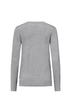 HAKRO Damen Pullover Premium-Baumwolle grau meliert