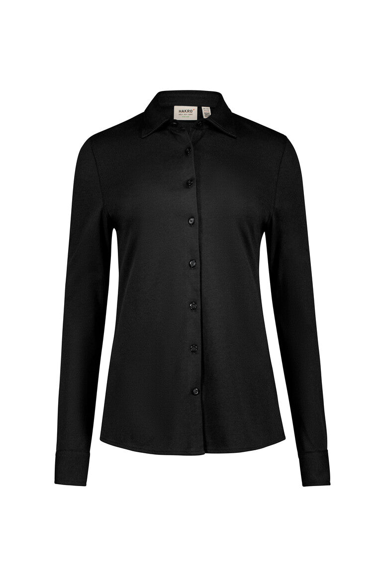 HAKRO COTTON TEC® Bluse schwarz