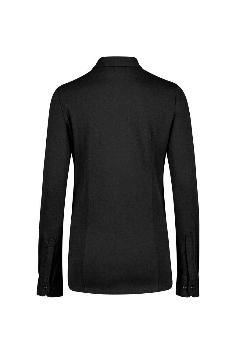 HAKRO COTTON TEC® Bluse schwarz