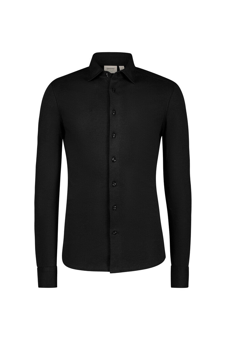 HAKRO COTTON TEC® Hemd schwarz