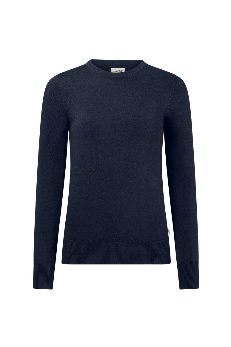 HAKRO Damen Pullover Merino-Wolle tinte