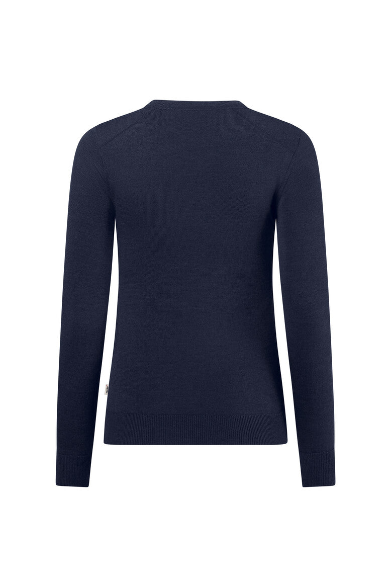 HAKRO Damen Pullover Merino-Wolle tinte