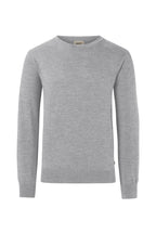 HAKRO Pullover Merino-Wolle grau meliert