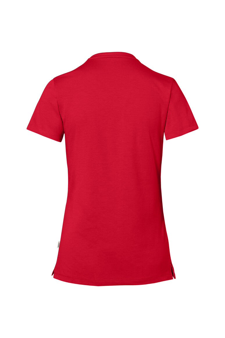 HAKRO Cotton Tec® Damen V-Shirt rot
