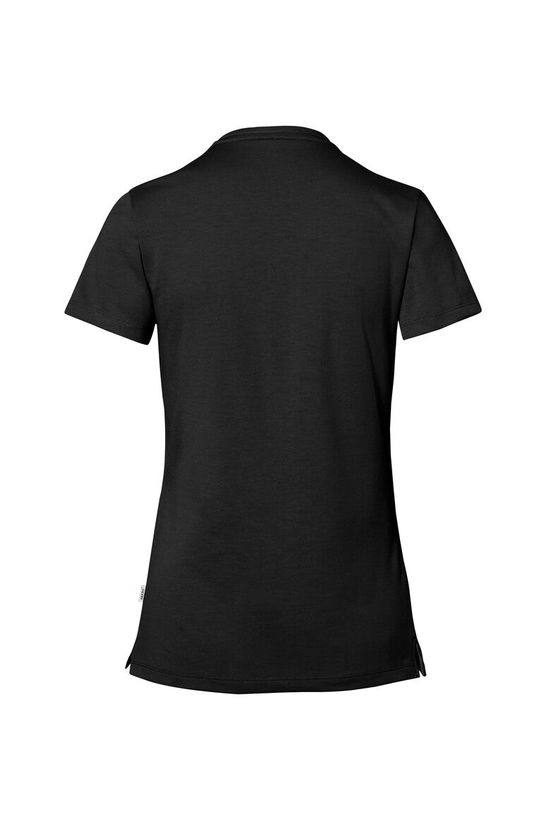 HAKRO Cotton Tec® Damen V-Shirt schwarz