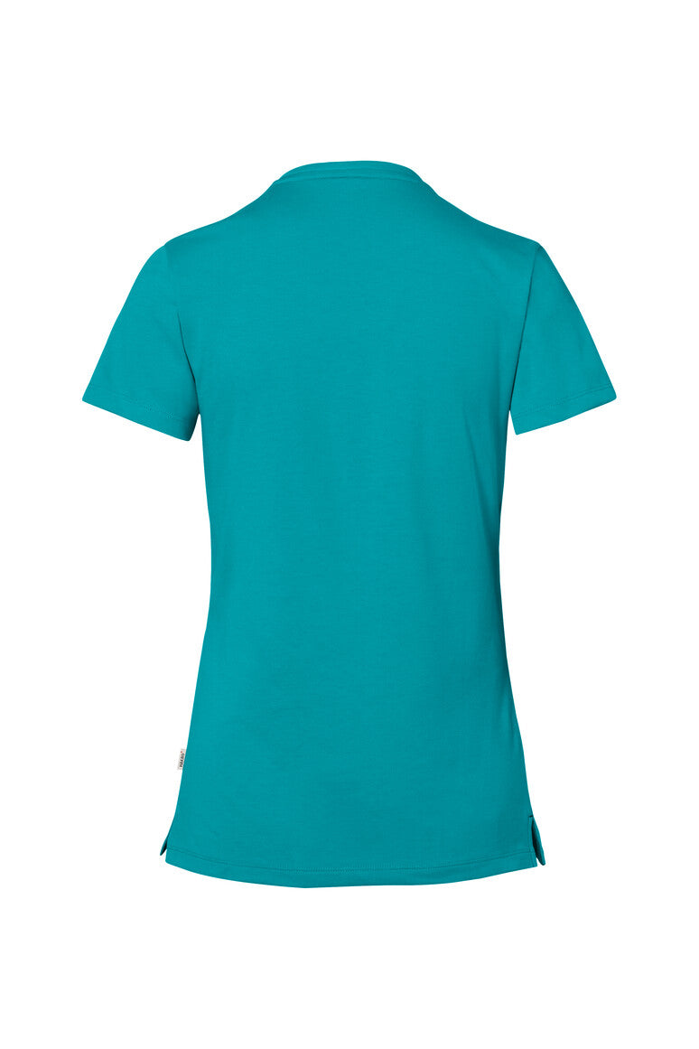 HAKRO Cotton Tec® Damen V-Shirt smaragd