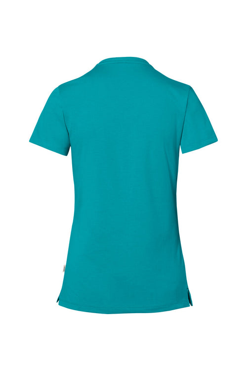 HAKRO Cotton Tec® Damen V-Shirt smaragd