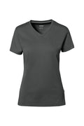 HAKRO Cotton Tec® Damen V-Shirt anthrazit