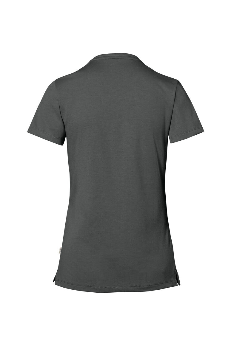 HAKRO Cotton Tec® Damen V-Shirt anthrazit
