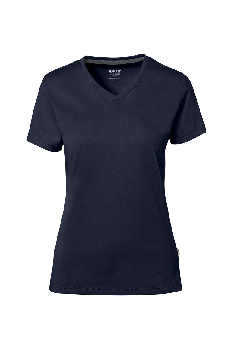 HAKRO Cotton Tec® Damen V-Shirt tinte