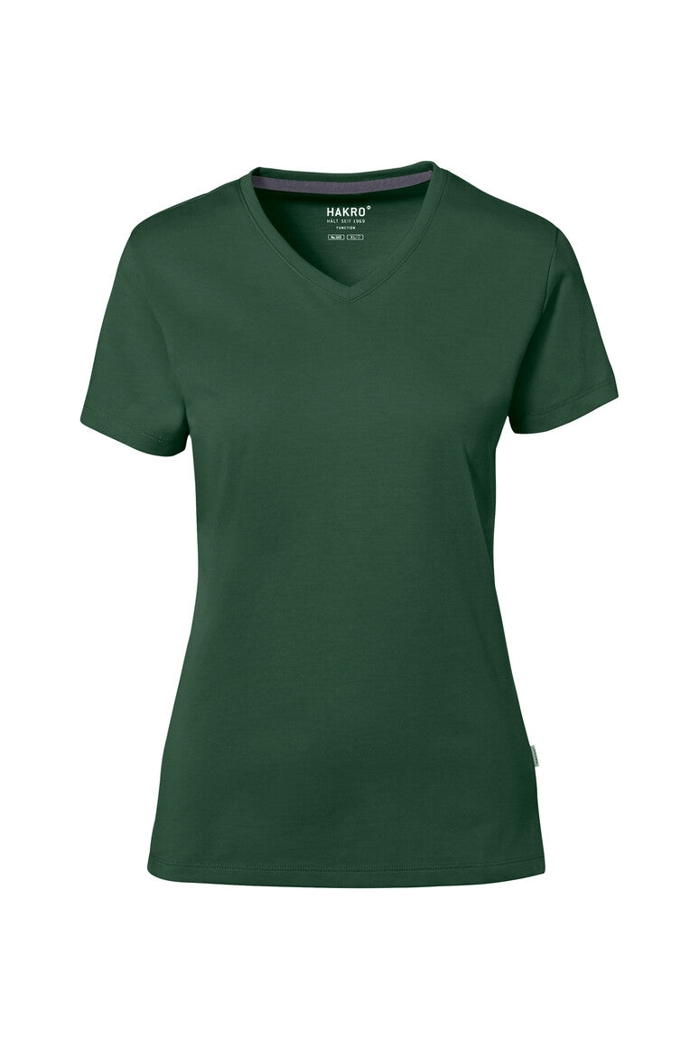 HAKRO Cotton Tec® Damen V-Shirt tanne