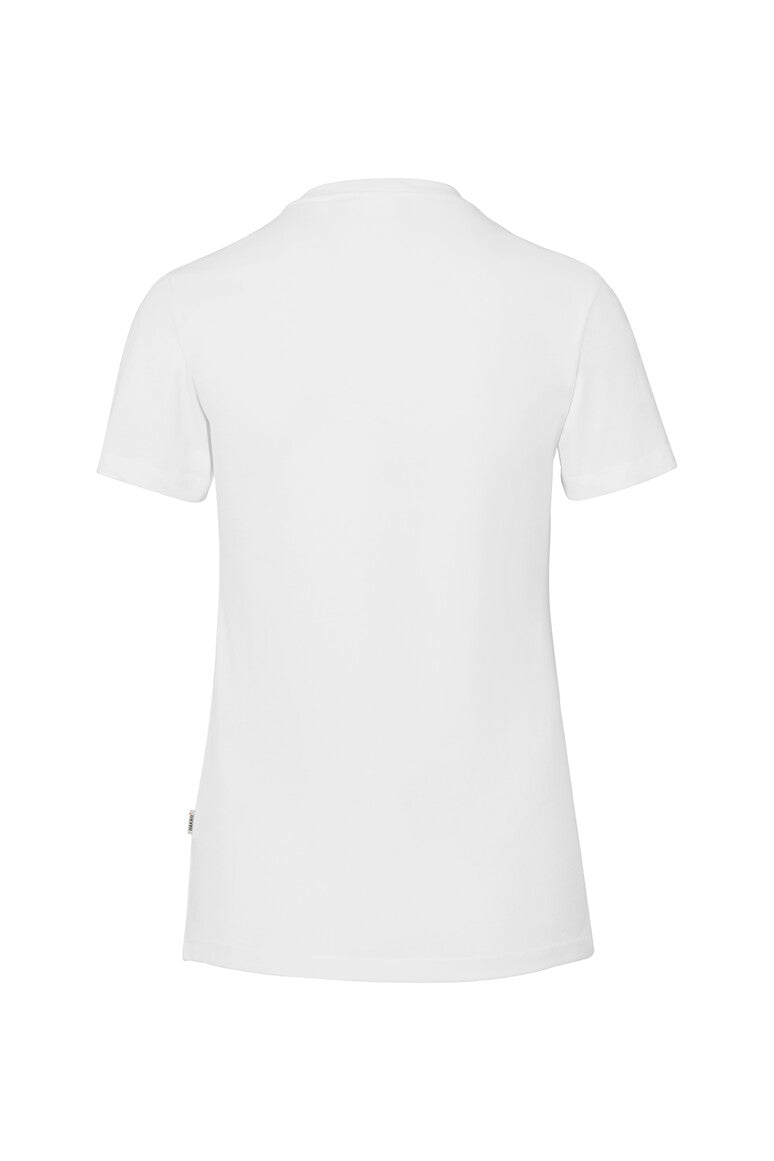 HAKRO Damen V-Shirt Stretch weiß