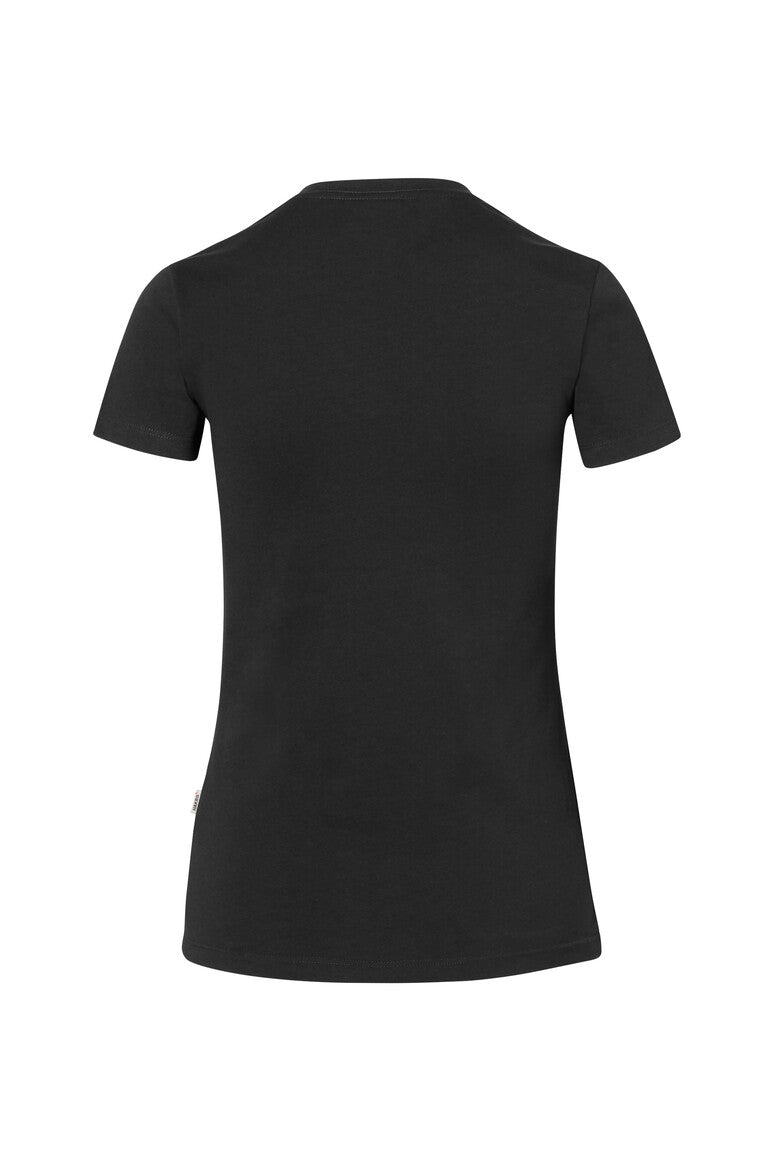 HAKRO Damen V-Shirt Stretch schwarz