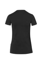 HAKRO Damen V-Shirt Stretch schwarz