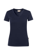 HAKRO Damen V-Shirt Stretch tinte