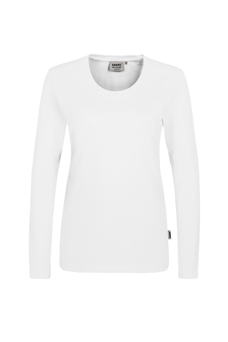 HAKRO Damen Longsleeve Classic weiß