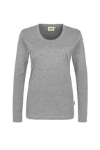 HAKRO Damen Longsleeve Classic grau meliert