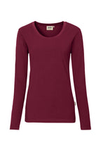 HAKRO Damen Longsleeve Mikralinar® weinrot