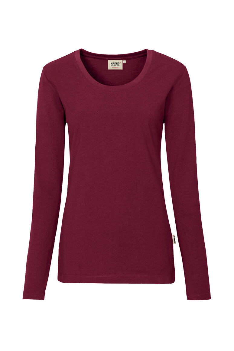 HAKRO Damen Longsleeve Mikralinar® weinrot