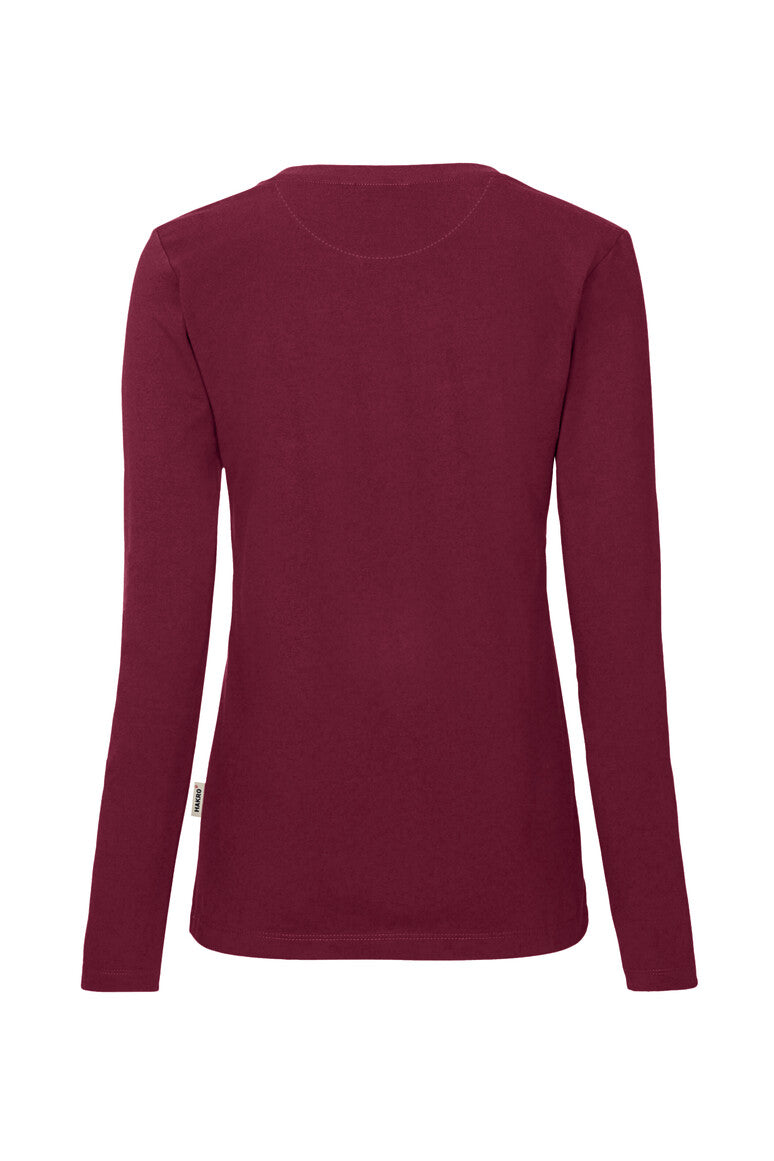 HAKRO Damen Longsleeve Mikralinar® weinrot
