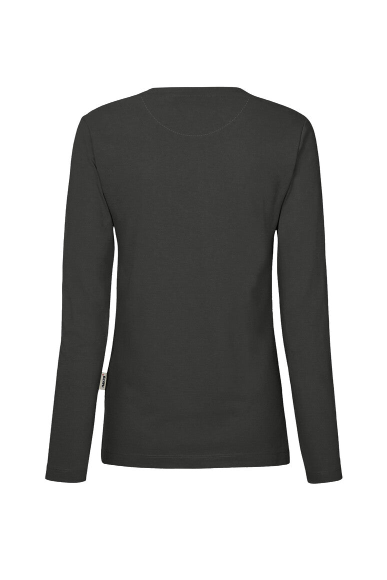 HAKRO Damen Longsleeve Mikralinar® karbongrau