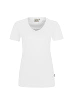 HAKRO Damen V-Shirt Mikralinar® weiß