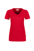 HAKRO Damen V-Shirt Mikralinar® rot